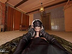 Brunette chani intensely rides atreides huge cock in dune parody