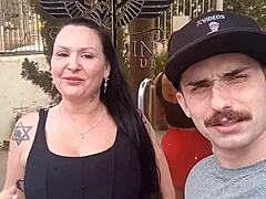 Saymon With Hard Cock Visits Jardin