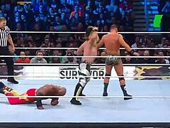 Who wins in seth rollins vs austin theory vs bobby lashley?