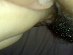 Exploring the wet big pussy of a chubby latina amateur