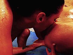 Sipping Syrup on Bodies, Fake Tits Lesbians Lick Each Other!