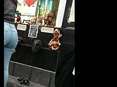 teen latina with big ass in tight jeans, voyeur fun 😈