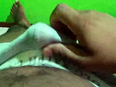 Watch this solo handjob on a black cock