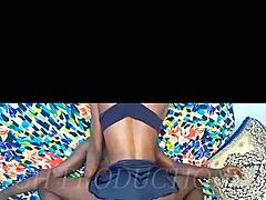 so this SKINNY LITTLE AFRICAN TEEN SLUT takes on kaless ghs BBC. she's petite 18+ riding cowgirl with tits bouncing in amateur monster cock action.