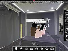 White slut got fucked by bbc in roblox