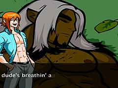 Å mann disse gay vennene går løs med saftige håndjobber og harde blowjobs i denne anime-spillanimasjonen 😈