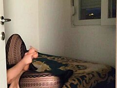 I caught her naked, curvy teen playing with monster dildo