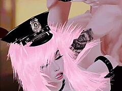 Follow The Sexy Policewoman's Ass With Intense Desire