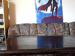 the german slut is naked on cam, using dildo and toys for masturbation