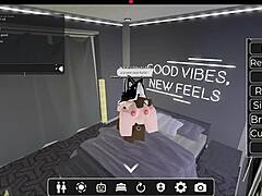White slut got fucked by bbc in roblox