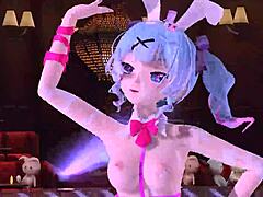 Hatsune miku brain revolution girl project diva nude mod full nude bunny costume