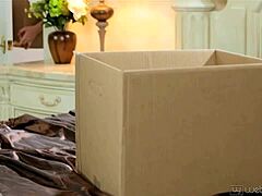 Alina Li and Holly Michaels licking each other at Webyoung