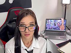 College student sucked professor to pass class.