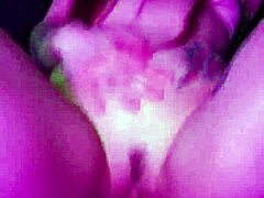 pink drip scene with clothes ripped and toys involved.