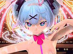Hatsune miku brain revolution girl project diva nude mod full nude bunny costume