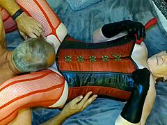 steampunk grannys enjoy fingering and cunni leading to intense cums.