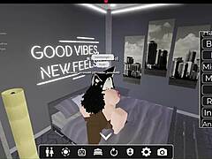 White slut got fucked by bbc in roblox