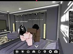 White slut got fucked by bbc in roblox