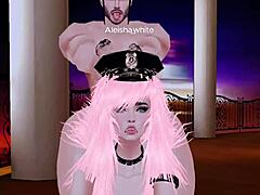 Follow The Sexy Policewoman's Ass With Intense Desire