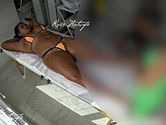 Slut Uses Bikini For Delicious Ass Rub