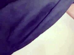 Amoosinas Cums on White Ass in Airport Toilet with Tight Pussy Doggystyle