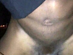 The ebony slut gets fucked hard in the outdoor dugout, exposed in public.