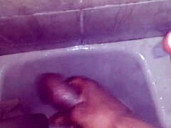 Jerking My Dick in Shower Cum