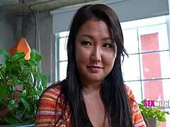 Asian Step Mom Gets Bored and Suggests Fun Oral Fantasy in POV with Not Son.