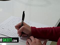 Santa delivers early cum with big tits and sloppy blowjob