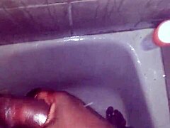 Jerking My Dick in Shower Cum