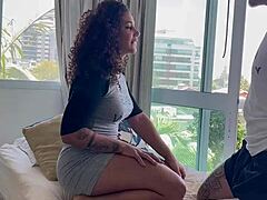 amira daher and lana borges in a bisexual menage with big cocks and asses