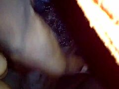 Enjoying a creamy pie with this bbw