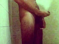 I had two cumshots in the shower with cum dripping down my hand.