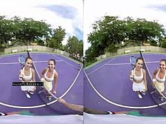 VR threesome with Riley and Melissa 😏