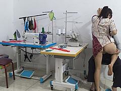 uh, like i'm totally seducing in this sewing workshop... intense assplay and flashing, ya know? homemade latina style.