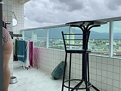 hired maid comes in short skirt, delicious ass