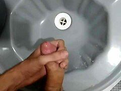 i'm jerking off in the bathroom after the soccer game