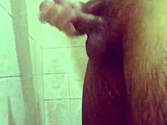 I had two cumshots in the shower with cum dripping down my hand.