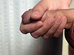 Morning light hits just right for that early homemade cumshot close-up.