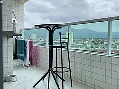 hired maid comes in short skirt, delicious ass