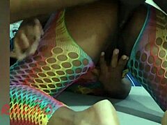 i cum nicely in the black girl's ass