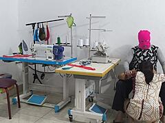 uh, like i'm totally seducing in this sewing workshop... intense assplay and flashing, ya know? homemade latina style.