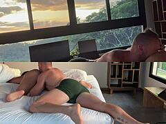 Professional Pussy Eater Licks Exotic Friend's Wet Muff Roughly For Interracial Orgasm. Bent Over Dive Sends Her Wild.