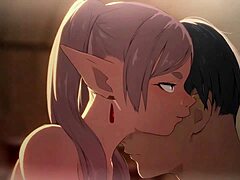 わあ、フリーレンとヒンメルの深夜ハネムーンがビッグティッツ中出しとモンスターコックアクションのヘンタイに！