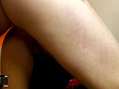 French babe kthylee gets rough ass fuck on couch!