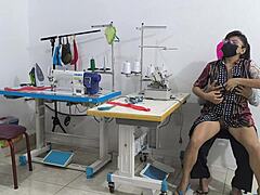 uh, like i'm totally seducing in this sewing workshop... intense assplay and flashing, ya know? homemade latina style.