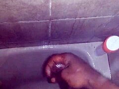 Jerking My Dick in Shower Cum