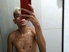 i'm jerking off in the bathroom after the soccer game