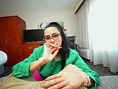 muy caliente spanish tutor sandy love glasses pov