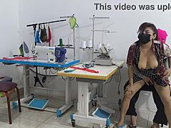 uh, like i'm totally seducing in this sewing workshop... intense assplay and flashing, ya know? homemade latina style.